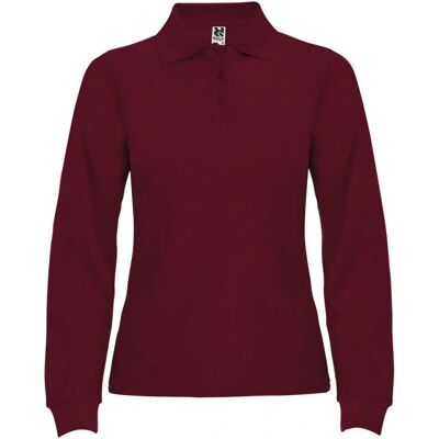 Roly Estrella Long-Sleeved Polo Shirt Garnet 3XL - Polo Shirt Roly Estrella Long-Sleeved Polo Shirt Garnet 3XL - Polo Shirt