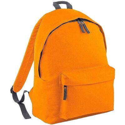 Sac à dos simple original de Bagbase - Orange/Gris graphite Sac à dos simple original de Bagbase - Orange/Gris graphite