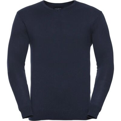 Russell Athletic Herren Strick V-Ausschnitt Sweatshirt - Dunkelblau - 2XL Russell Athletic Herren Strick V-Ausschnitt Sweatshirt - Dunkelblau - 2XL