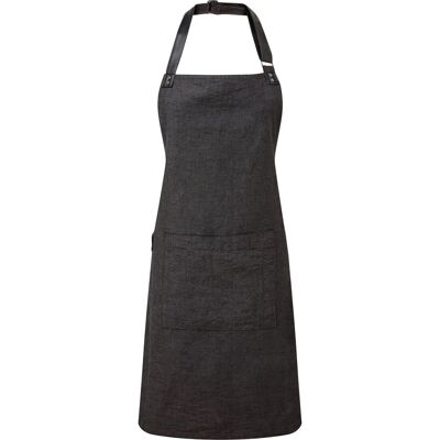 Premier Unisex Adult Annex Oxford Faux Leather Bibbed Full Apron - Apron Premier Unisex Adult Annex Oxford Faux Leather Bibbed Full Apron - Apron