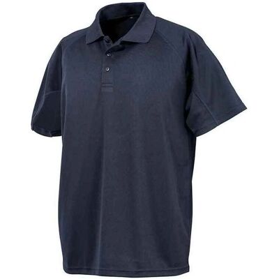 Spiro - Performance Aircool Polo Shirt - Navy - XL - Polo Shirt Spiro - Performance Aircool Polo Shirt - Navy - XL - Polo Shirt