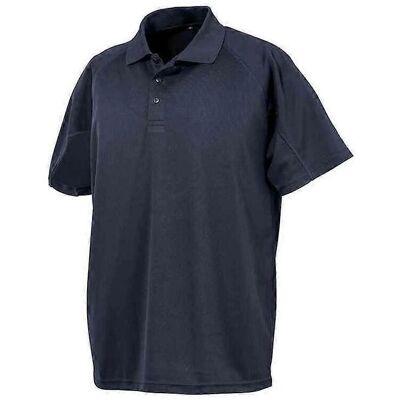 Spiro Navy Performance Aircool Polo Shirt - Polo Shirt Spiro Navy Performance Aircool Polo Shirt - Polo Shirt