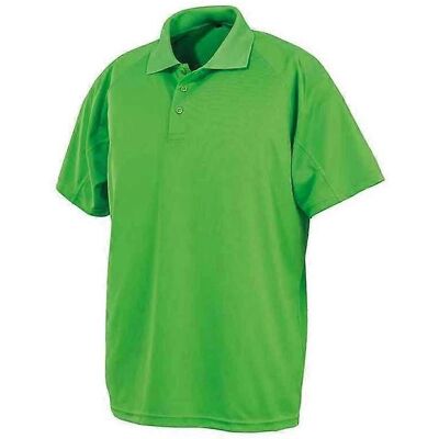 Spiro Womens Performance Aircool Lime Polo Shirt - Polo Shirt Spiro Womens Performance Aircool Lime Polo Shirt - Polo Shirt