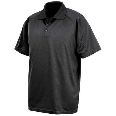 Spiro Black 5XL Performance Aircool Polo Shirt Spiro Black 5XL Performance Aircool Polo Shirt