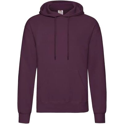 Fruit Of The Loom Burgunder Unisex Kapuzenpullover - Kapuzenpullover Fruit Of The Loom Burgunder Unisex Kapuzenpullover - Kapuzenpullover