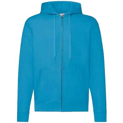 Sweat à capuche classique unisexe Fruit of the Loom - Polycoton, Zip complet, Capuche réglable Sweat à capuche classique unisexe Fruit of the Loom - Polycoton, Zip complet, Capuche réglable