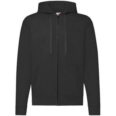 Fruit of the Loom Unisex Volwassen Hoodie - Zwart L Fruit of the Loom Unisex Volwassen Hoodie - Zwart L