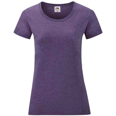 Fruit of the Loom Womens Heather Purple Lady Fit T-Shirt - T-Shirt Fruit of the Loom Womens Heather Purple Lady Fit T-Shirt - T-Shirt