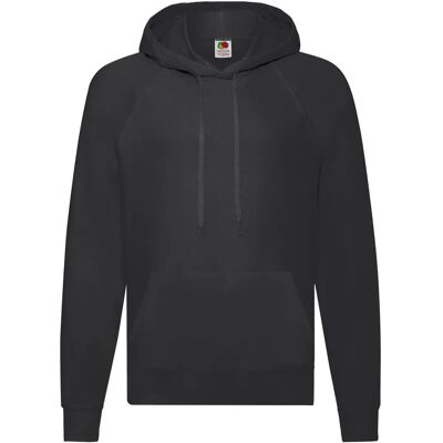 Fruit of the Loom Zwart XL Lichtgewicht Hoodie - Hoodie Fruit of the Loom Zwart XL Lichtgewicht Hoodie - Hoodie