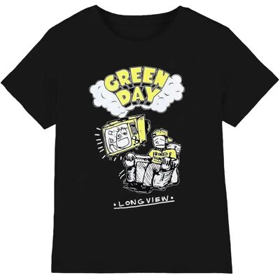 Green Day Longview Doodle Unisex T-Shirt - Adult Black Green Day Longview Doodle Unisex T-Shirt - Adult Black