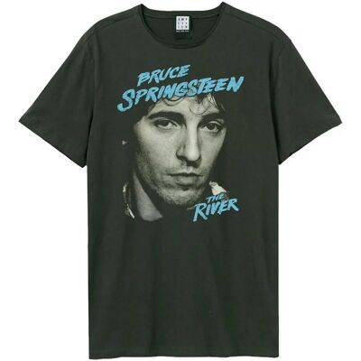 Maglietta Bruce Springsteen Amplified - Charcoal - Unisex Adult Maglietta Bruce Springsteen Amplified - Charcoal - Unisex Adult