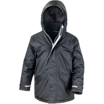 Result Core Cappotto Invernale Nero - Bambini, 9-10 Anni, Impermeabile Result Core Cappotto Invernale Nero - Bambini, 9-10 Anni, Impermeabile