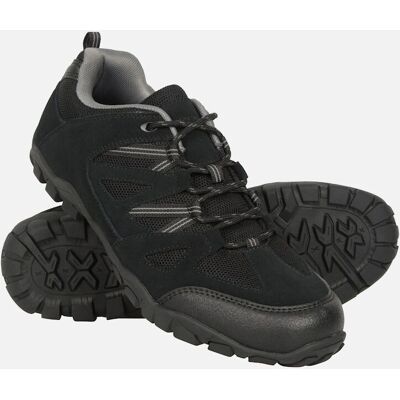 Mountain Warehouse Herren Outdoor III Wildleder Wanderschuhe - Schwarz Mountain Warehouse Herren Outdoor III Wildleder Wanderschuhe - Schwarz