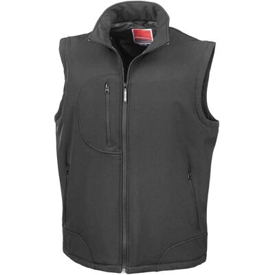 Result Black Soft Shell Bodywarmer - Bodywarmer Result Black Soft Shell Bodywarmer - Bodywarmer