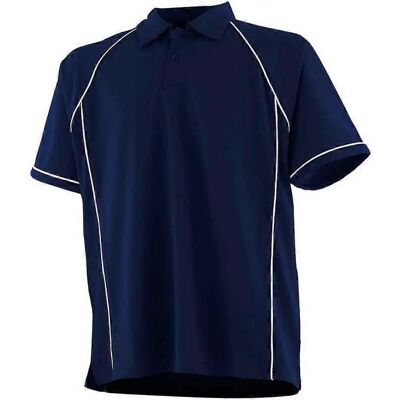 Finden & Hales Navy/White Kids Polo Shirt - Children’s Performance Contrast Piping Finden & Hales Navy/White Kids Polo Shirt - Children’s Performance Contrast Piping