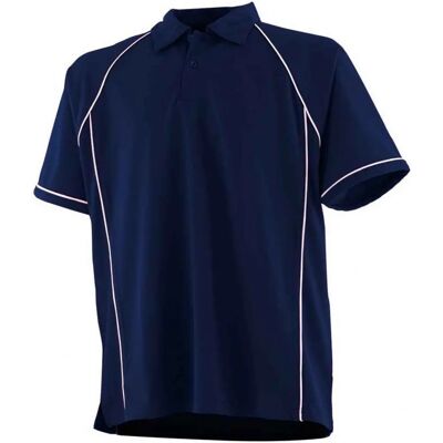Finden & Hales Kids Navy White Contrast Piping Polo Shirt - Kids Polo Shirt Finden & Hales Kids Navy White Contrast Piping Polo Shirt - Kids Polo Shirt