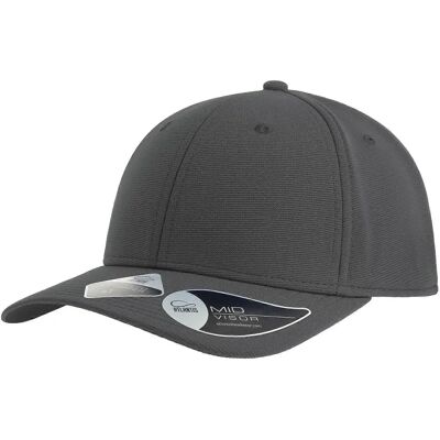Casquette recyclée unisexe adulte Atlantis 6 panneaux - Gris foncé Casquette recyclée unisexe adulte Atlantis 6 panneaux - Gris foncé