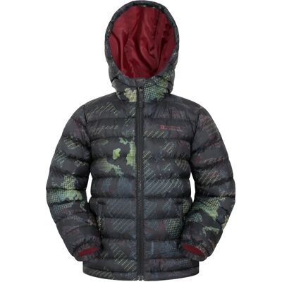 Mountain Warehouse Kinder Donker Zwart Gewatteerde Jas - Seizoen 3-4 jaar Mountain Warehouse Kinder Donker Zwart Gewatteerde Jas - Seizoen 3-4 jaar