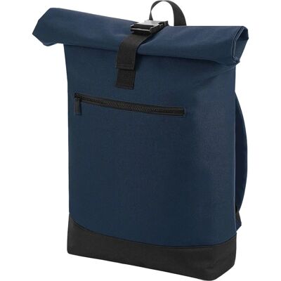 Bagbase Roll Top Backpack - Contrast Design - French Navy - One Size Bagbase Roll Top Backpack - Contrast Design - French Navy - One Size