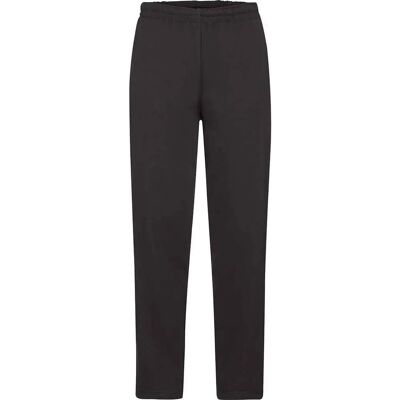 Fruit of the Loom 3XL Black Open Hem Jogging Bottoms - Jogging Bottoms Fruit of the Loom 3XL Black Open Hem Jogging Bottoms - Jogging Bottoms
