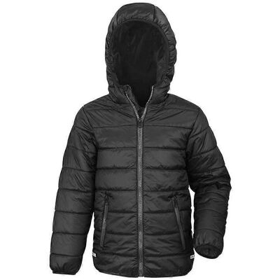 Result Core Giacca Imbottita Nera per Bambini - Cappotto Invernale Bambino Result Core Giacca Imbottita Nera per Bambini - Cappotto Invernale Bambino