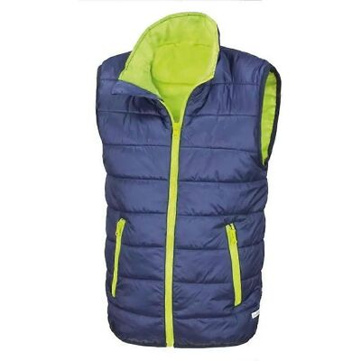 Result Core Kids Padded Body Warmer Navy/Lime - Childrens Padded Body Warmer Result Core Kids Padded Body Warmer Navy/Lime - Childrens Padded Body Warmer