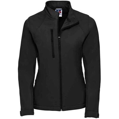 Russell Athletic Womens/ladies 3 Layer Soft Shell Jacket - Black - Soft Shell Jacket Russell Athletic Womens/ladies 3 Layer Soft Shell Jacket - Black - Soft Shell Jacket