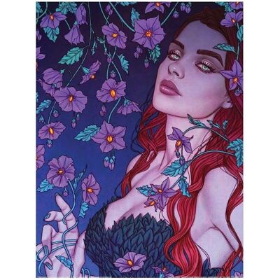 Impression Poison Ivy DC Comics - Fleurs Feuilles 40cm x 30cm Impression Poison Ivy DC Comics - Fleurs Feuilles 40cm x 30cm