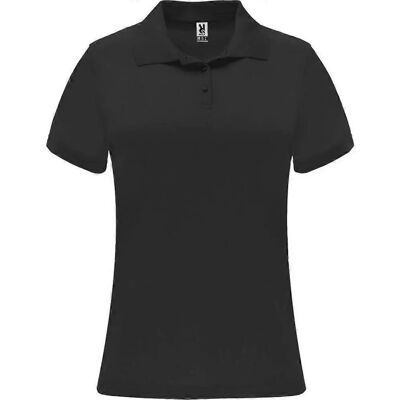 Roly Monzha Black Short-Sleeved Polo Shirt - Polo Shirt Roly Monzha Black Short-Sleeved Polo Shirt - Polo Shirt