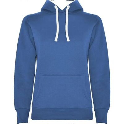 Roly Womens/Ladies Royal Blue/White Hoodie - Hooded Sweatshirt Roly Womens/Ladies Royal Blue/White Hoodie - Hooded Sweatshirt