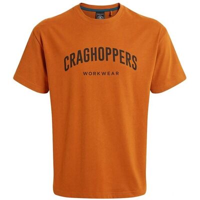 Craghoppers Heren Batley Werk T-Shirt - Oranje - Lange Mouwen Craghoppers Heren Batley Werk T-Shirt - Oranje - Lange Mouwen
