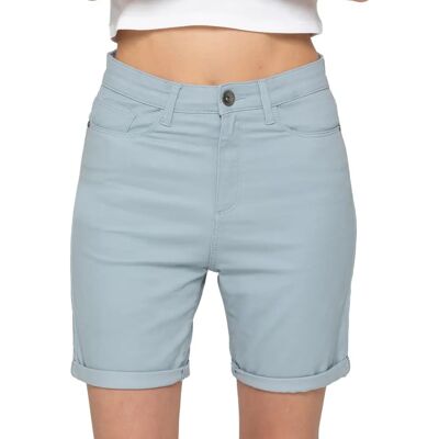 Enzo Damen Skinny Chino Shorts Himmelblau - Shorts Enzo Damen Skinny Chino Shorts Himmelblau - Shorts