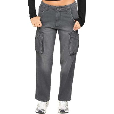 Enzo Damen Cargo-Jeans Gerades Bein - Hosen Enzo Damen Cargo-Jeans Gerades Bein - Hosen