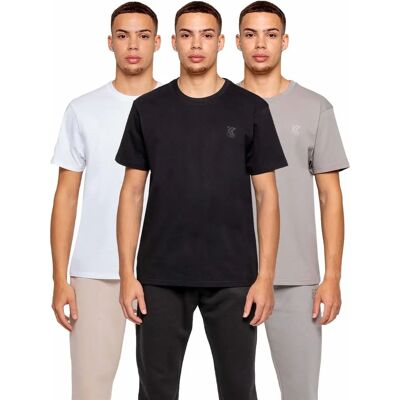 Kruze Enzo 3-Pack Heren T-Shirt - Casual Klassiek Fit Kruze Enzo 3-Pack Heren T-Shirt - Casual Klassiek Fit