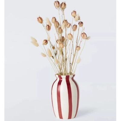 John Lewis - Hand Painted Striped Stoneware Vase - Striped - Vase John Lewis - Hand Painted Striped Stoneware Vase - Striped - Vase