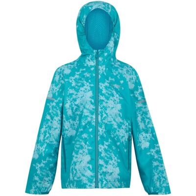 Regatta Kids Waterproof Icy Morn Aruba Blue Jacket - Waterproof, Breathable, Reflective Regatta Kids Waterproof Icy Morn Aruba Blue Jacket - Waterproof, Breathable, Reflective