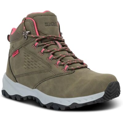 Regatta Amble Mid Leather Walking Boots Pop Pink - Walking Boots Regatta Amble Mid Leather Walking Boots Pop Pink - Walking Boots
