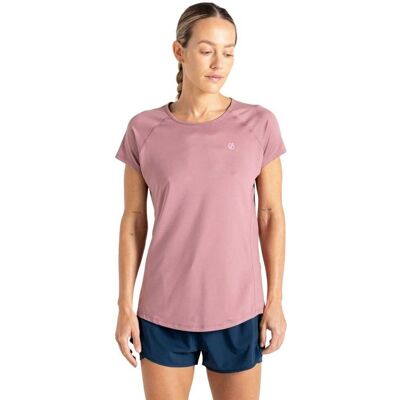 Dare2b Womens Corral Lightweight Wicking Sports Gym T Shirt Mauve - T-Shirt Dare2b Womens Corral Lightweight Wicking Sports Gym T Shirt Mauve - T-Shirt