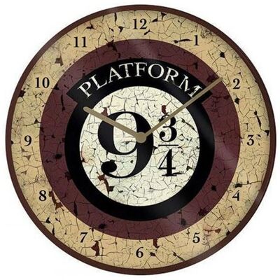 Orologio da Parete Harry Potter Piattaforma 9 3/4 - Orologio da Parete Orologio da Parete Harry Potter Piattaforma 9 3/4 - Orologio da Parete