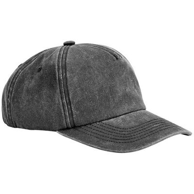 Casquette vintage lavée à 5 panneaux Beechfield - Ajustement décontracté Casquette vintage lavée à 5 panneaux Beechfield - Ajustement décontracté
