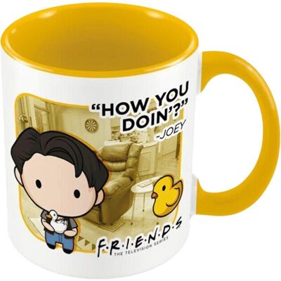 Friends - How You Doin? Chibi Joey - White - Yellow - Mug Friends - How You Doin? Chibi Joey - White - Yellow - Mug