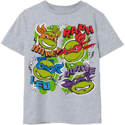 Maglietta Tartarughe Ninja Mutanti 5-6 Anni Grigia - Bambini Maglietta Tartarughe Ninja Mutanti 5-6 Anni Grigia - Bambini