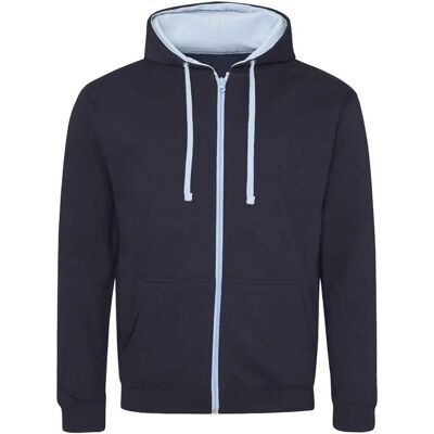 Awdis Mens Varsity Full Zip Hoodie - Hoodies Awdis Mens Varsity Full Zip Hoodie - Hoodies