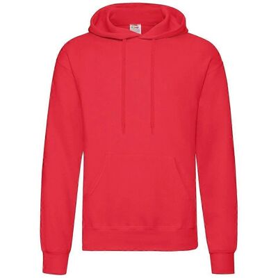 Fruit of the Loom Unisex Kapuzenpullover - Rot, L Fruit of the Loom Unisex Kapuzenpullover - Rot, L