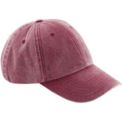 Beechfield Vintage Low Profile Cap - Vintage Red Beechfield Vintage Low Profile Cap - Vintage Red