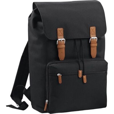 Sac à dos vintage BagBase pour ordinateur portable noir/marron - Sac à dos ordinateur portable Sac à dos vintage BagBase pour ordinateur portable noir/marron - Sac à dos ordinateur portable
