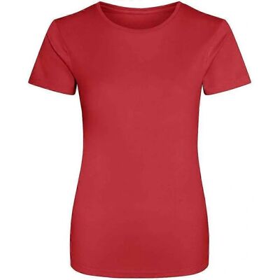 AWDis Just Cool Womens Fire Red Sports T-Shirt - Sports AWDis Just Cool Womens Fire Red Sports T-Shirt - Sports