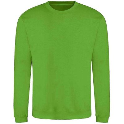 AWDis Adulti Unisex Just Hoods Felpa Lime Green - Felpa AWDis Adulti Unisex Just Hoods Felpa Lime Green - Felpa