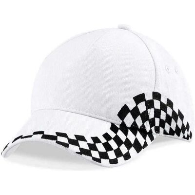 Casquette de Baseball Unisexe Adulte Grand Prix - Blanc - Casquette de Baseball Casquette de Baseball Unisexe Adulte Grand Prix - Blanc - Casquette de Baseball