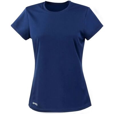 Spiro Navy Performance Quick Dry T-Shirt - T-Shirt Spiro Navy Performance Quick Dry T-Shirt - T-Shirt